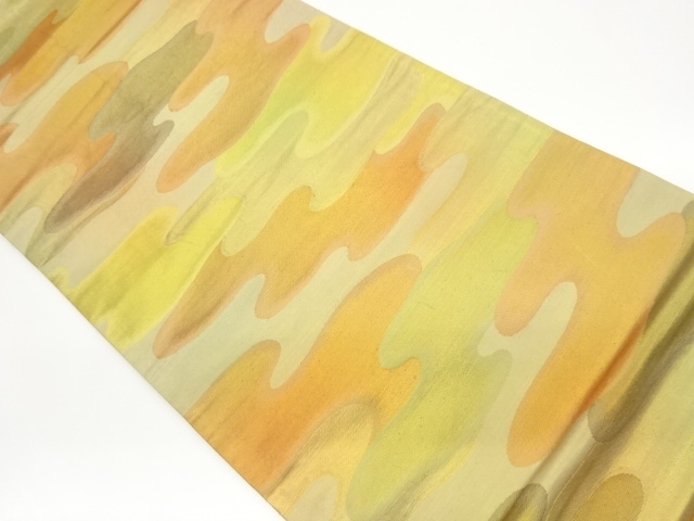 ヱ霞模様織出し袋帯