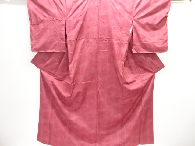 JAPANESE KIMONO / TSUMUGI / WOVEN ABSTRACT STRIPE