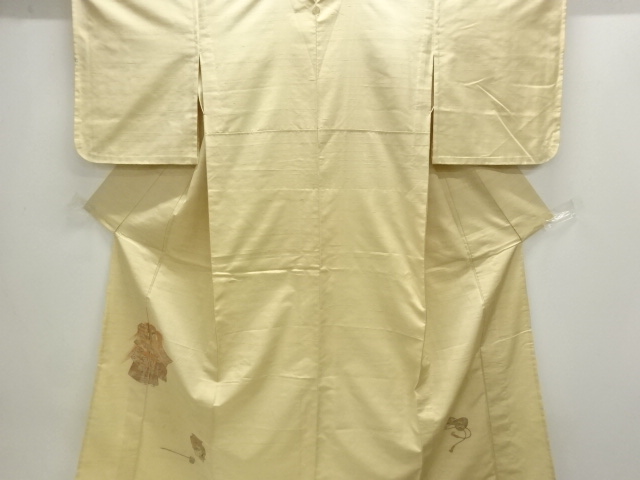 JAPANESE KIMONO / HITOE / FUSHI TSUMUGI / WOVEN KABUKI