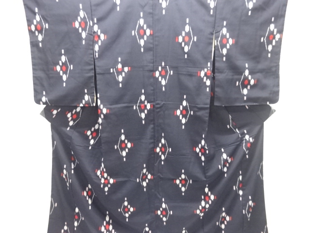 Taisho Romantic Geometric Pattern Woven Kimono