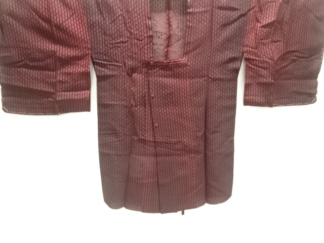 変わり縞模様織り出し夏用道行コート