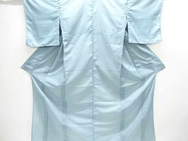 駒絽麻の葉模様小紋着物