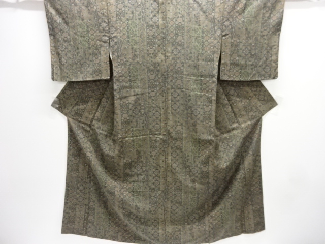 JAPANESE KIMONO / TSUMUGI / FLORAL SARASA