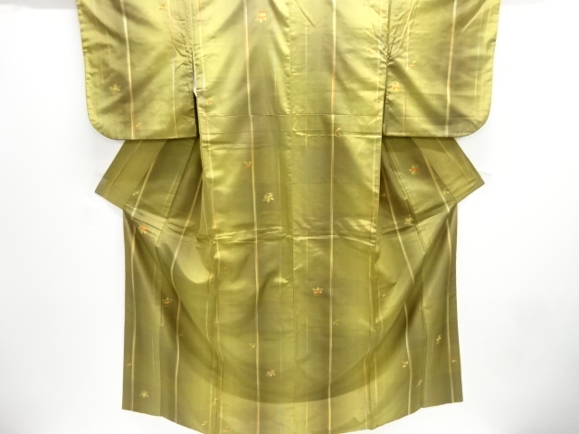 JAPANESE KIMONO / YONEZAWA TSUMUGI / ENSEMBLE / WOVEN FLOWER