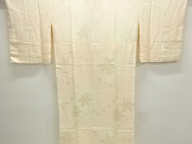 未使用品　花模様織出し長襦袢
