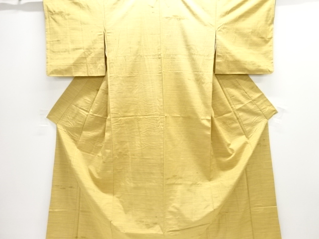 JAPANESE KIMONO / ANTIQUE KIMONO / SILK / TSUMUGI / WOVEN ABSTRACT