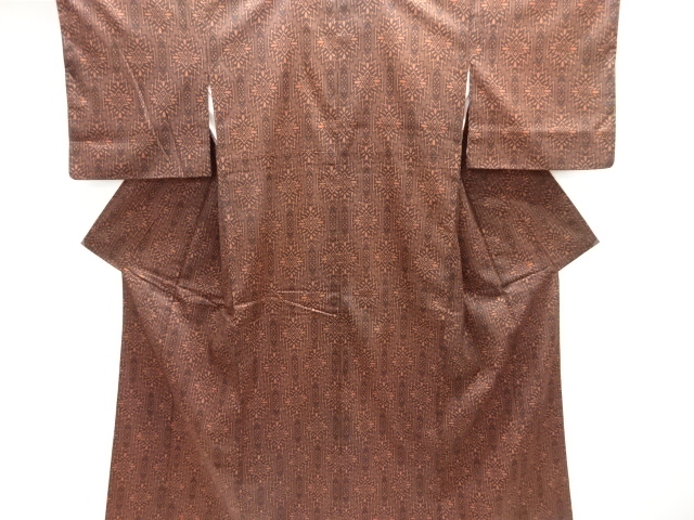 JAPANESE KIMONO / NISHIJIN DENSHO TSUMUGI / WOVEN FLOWER CREST 