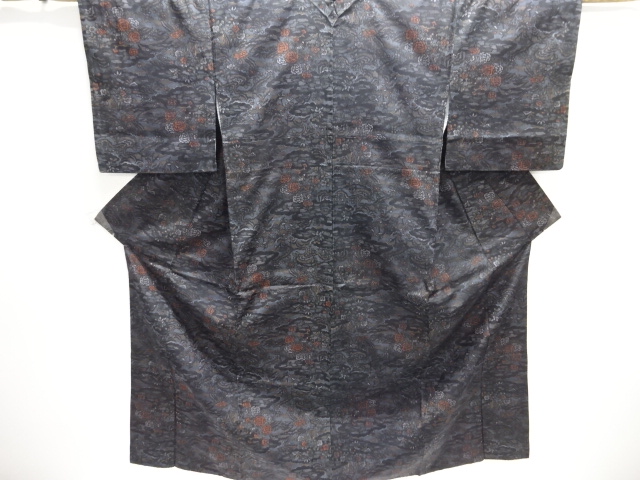 JAPANESE KIMONO / NISHIJIN DENSHO TSUMUGI / WOVEN FLOWER 