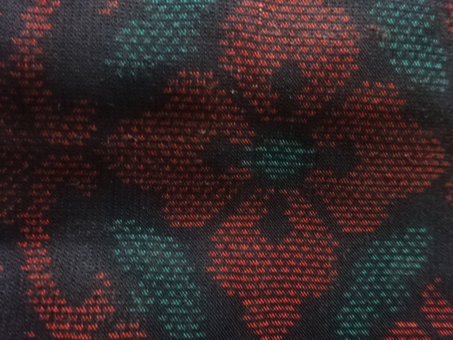 JAPANESE KIMONO / ANTIQUE ANTIQUE STONE-PATTERNED HANA-MON WOVEN OUT D