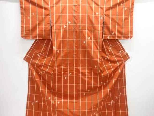 JAPANESE KIMONO / TSUBAME KASURI WOVEN YONEZAWA TSUMUGI KIMONO ENSEMBL