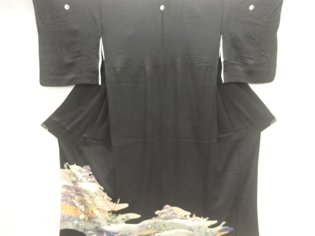 寺院風景模様留袖(比翼付き)