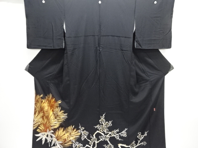 JAPANESE KIMONO / ARTISTS EMBROIDERY / PINE / BAMBOO / PLUM PATTERNSTO