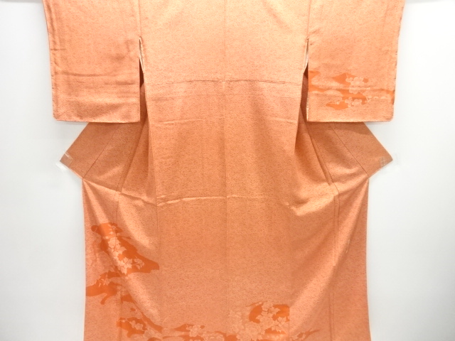 未使用品　作家物　霞に牡丹模様訪問着