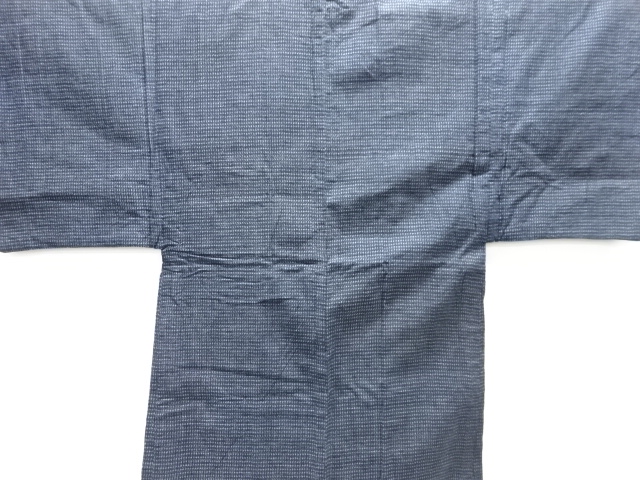 JAPANESE KIMONO / ANTIQUE MENS HAORI / COTTON / KURUME SHOSHEI KASURI