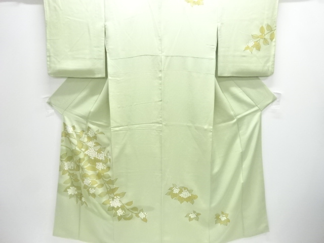枝花模様刺繍訪問着