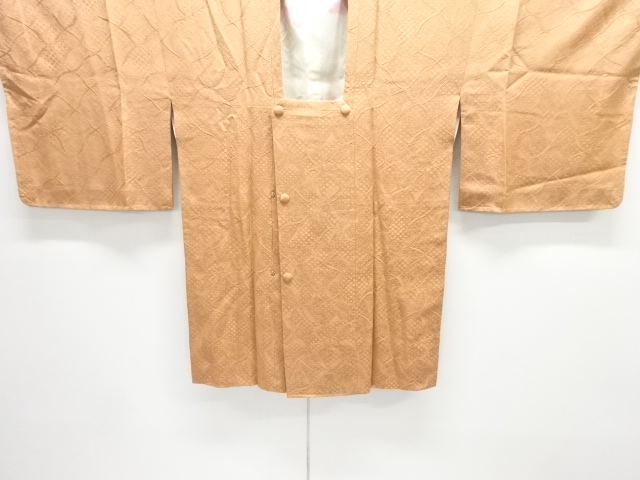 未使用品　抽象模様織出し道行コート