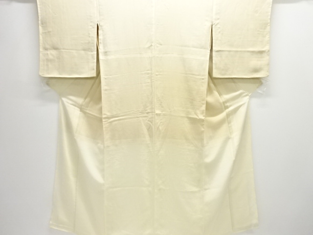 JAPANESE KIMONO / ANTIQUE WHITE BROCADE KIMONO FOR SUMMERNAKAGI
