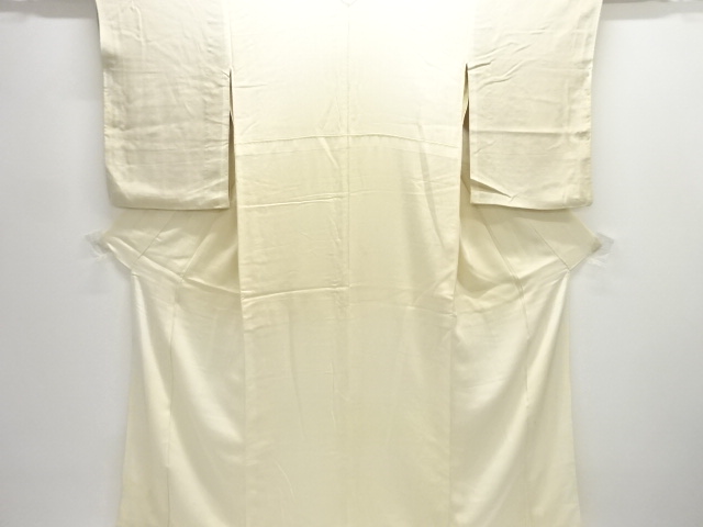 JAPANESE KIMONO / ANTIQUE WHITE BROCADE KIMONO FOR SUMMERNAKAGI