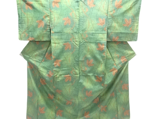 JAPANESE KIMONO / TSUMUGI / WOVEN PLANT
