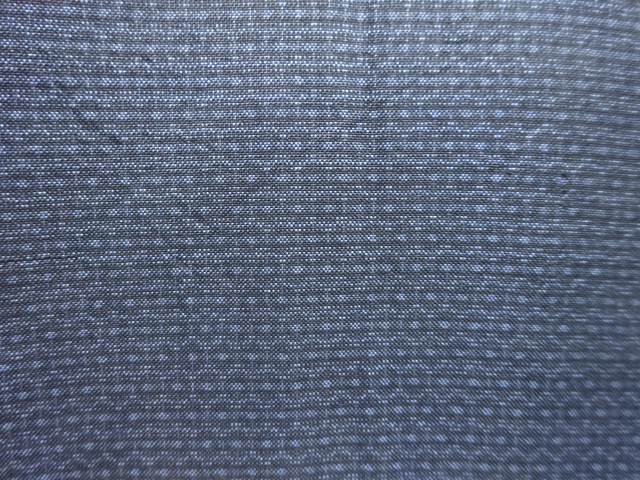 JAPANESE KIMONO / ANTIQUE TORTOISESHELL KASURI WEAVE DORO OSHIMA TSUMU
