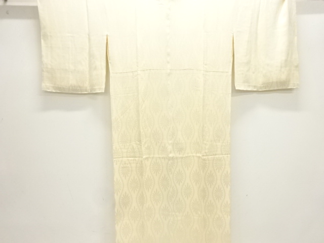 JAPANESE JUBAN / WOVEN FLOWER TATEWAKU PATTERN