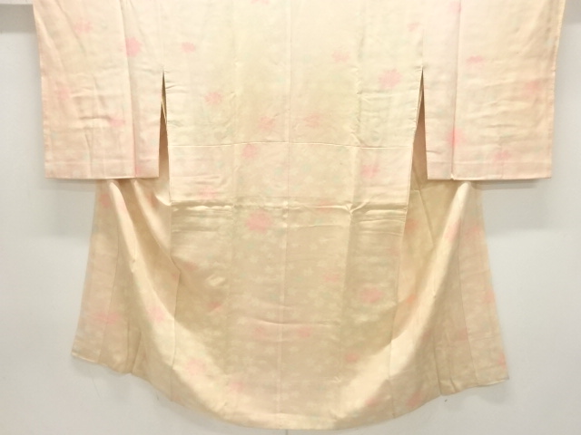 JAPANESE KIMONO / ANTIQUE NISHIKI KIMONO FOR SUMMER MAPLE LEAVES / ROS