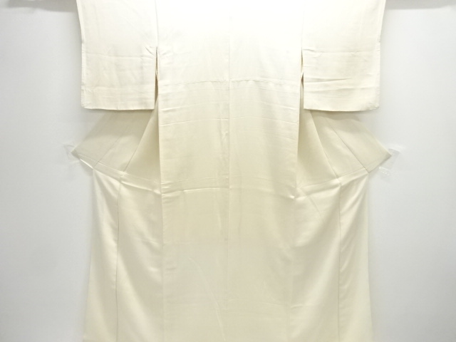 JAPANESE KIMONO / ANTIQUE WHITE BROCADE KIMONO FOR SUMMERNAKAGI