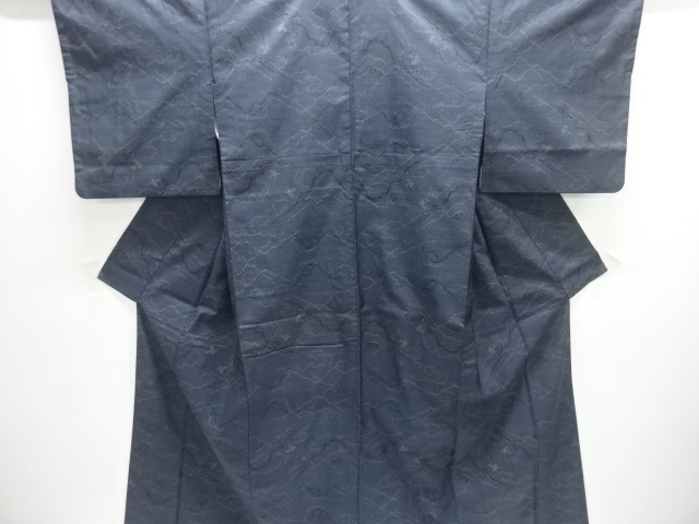 JAPANESE KIMONO / DORO OSHIMA TSUMUGI KIMONO (5 MARUKI)