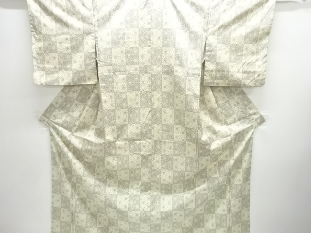 JAPANESE KIMONO / CHECKERED PATTERN / ASANOHA DESIGN KOMON