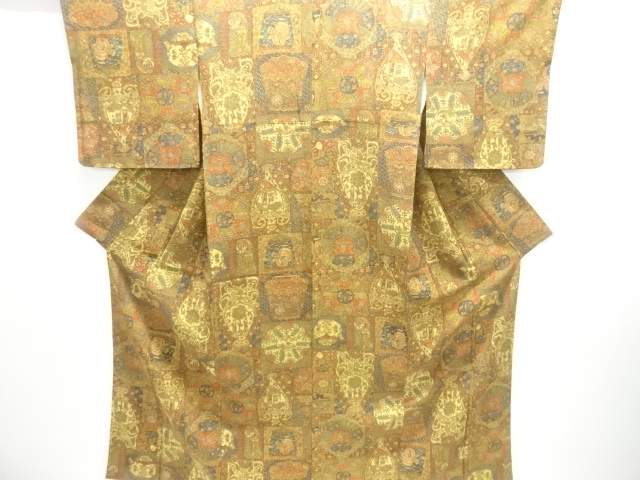 JAPANESE KIMONO / PEOPLE / FLOWERS / BIRDS / KIMONO FOR SUMMER PATTERN