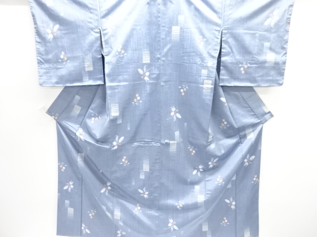 JAPANESE KIMONO / UNUSED FUSHI TSUMUGI / WOVEN BERRY 