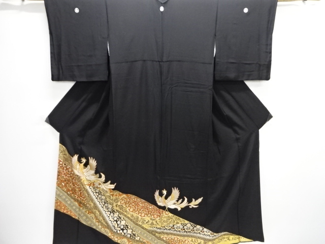 JAPANESE KIMONO / TOMESODE / KINSAI / PHOENIX