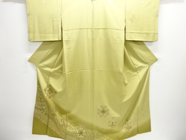 JAPANESE KIMONO / IRO-TOMESODE / FLOWER & BIRD