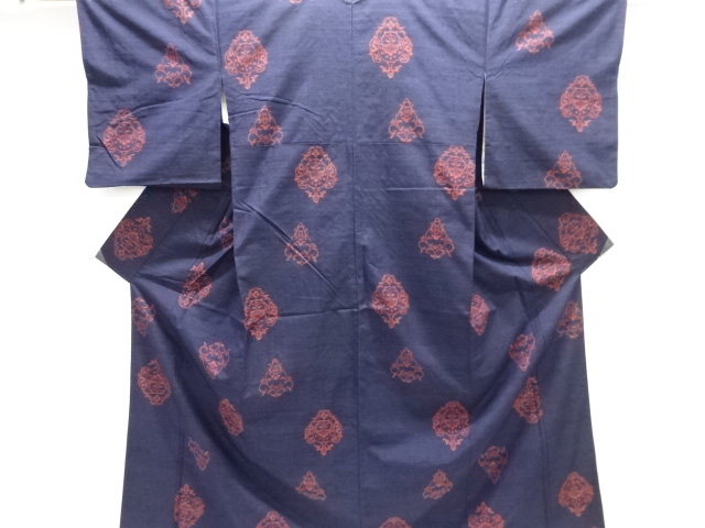 JAPANESE KIMONO / TSUMUGI / FLOWER SARASA 