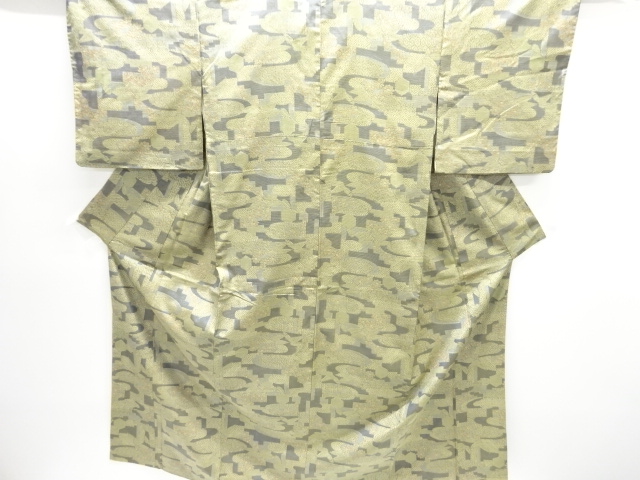 JAPANESE KIMONO / NISHIJIN OMESHI / WOVEN FLOWER 