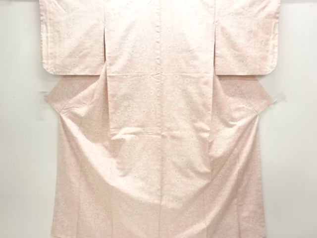 JAPANESE KIMONO / TSUMUGI / WOVEN FLOWER