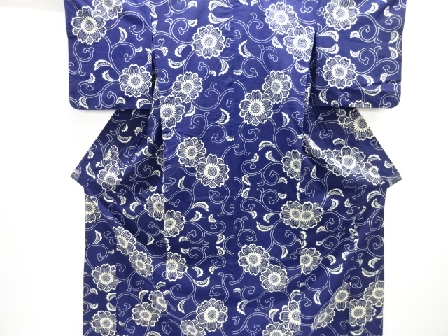 JAPANESE KIMONO / YUKATA / ARABESQUE FLOWER 