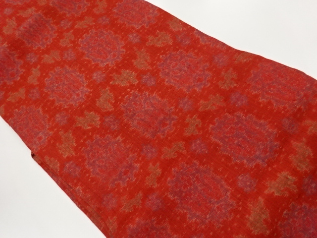 JAPANESE NAGOYA OBI / TSUMUGI / WOVEN GEOMETRIC
