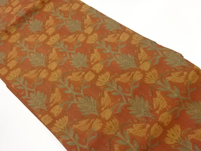 JAPANESE NAGOYA OBI / WOVEN FLOWER