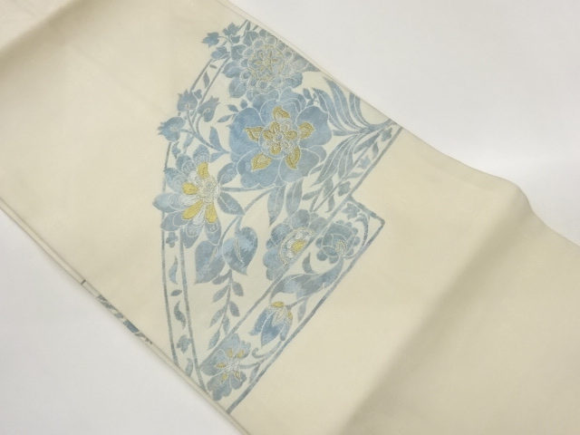 JAPANESE NAGOYA OBI / WOVEN FLOWER