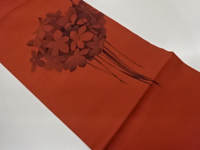 JAPANESE NAGOYA OBI / SHIOZE / FLOWERS
