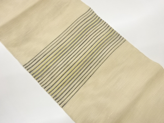JAPANESE NAGOYA OBI FOR SUMMER / TSUMUGI / WOVEN STRIPE