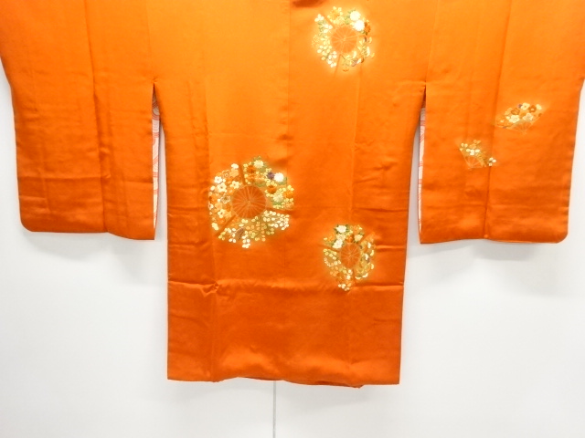 草花模様刺繍絵羽道行コート
