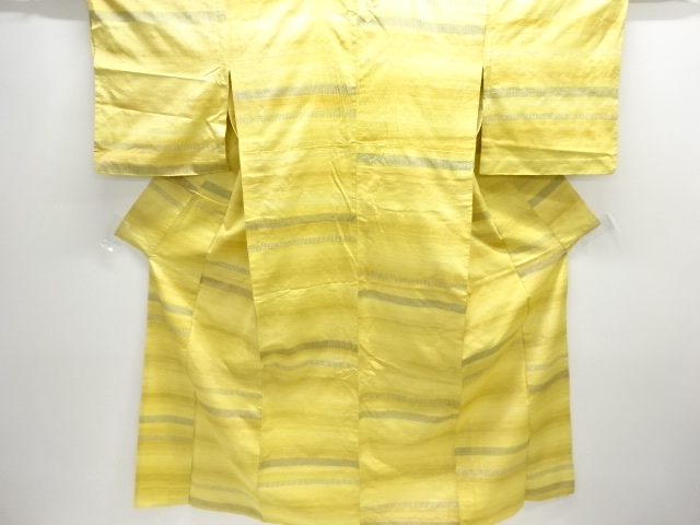 JAPANESE KIMONO / HITOE / TSUMUGI / WOVEN STRIPE