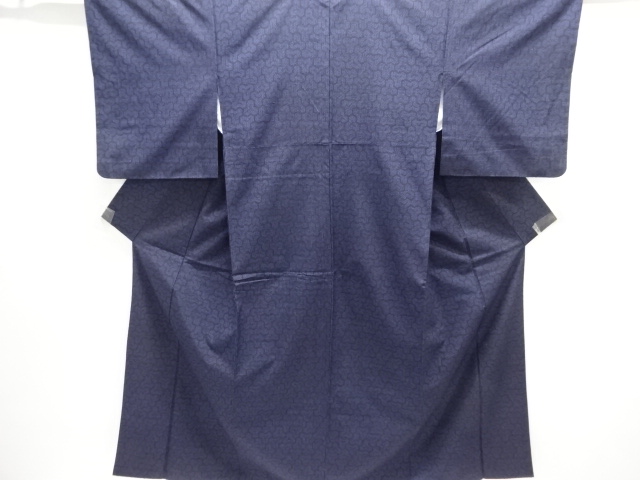 JAPANESE KIMONO / MAWATA YUKI TSUMUGI / WOVEN BISHAMON KIKKO PATTERN