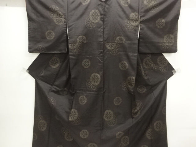 JAPANESE KIMONO / TSUMUGI / WOVEN GOSHO CART 