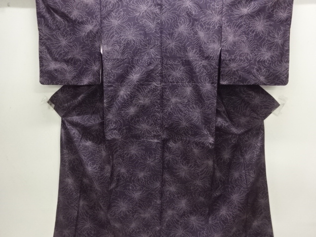 JAPANESE KIMONO / TOKAMACHI TSUMUGI / WOVEN KIKU 
