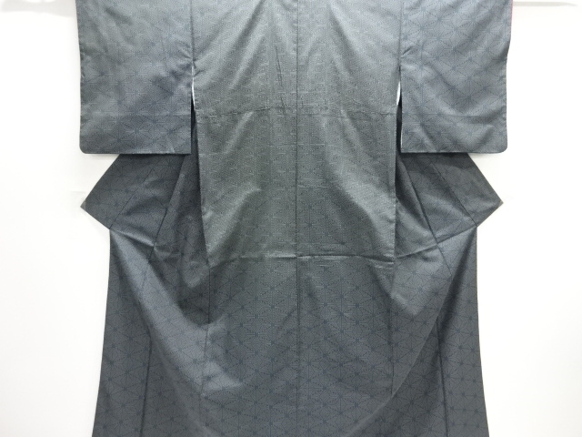 JAPANESE KIMONO / NISHIJIN OMESHI / WOVEN ASANOHA PATTERN 