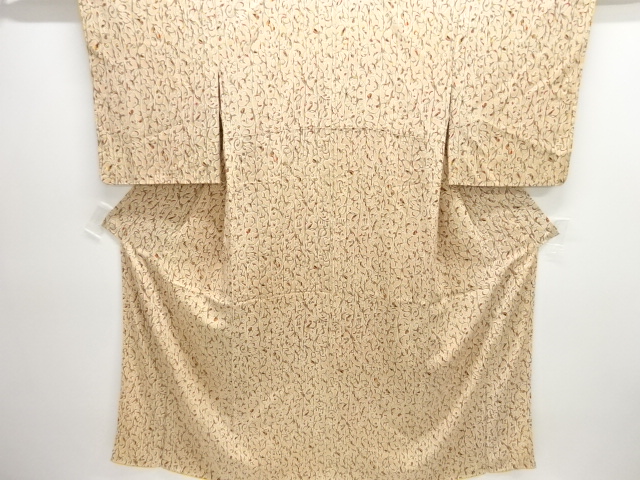 JAPANESE KIMONO / ANTIQUE KIMONO / KINSHA / ARABESQUE FLOWER 