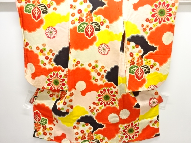 JAPANESE KIMONO / ANTIQUE KIMONO / KINSHA / CLOUD & KIKU 